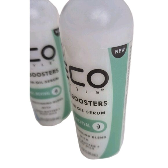 2 Bottles Eco Style curl revivial gel boosters mix in oil serum 4oz conditioning - Picture 5 of 7